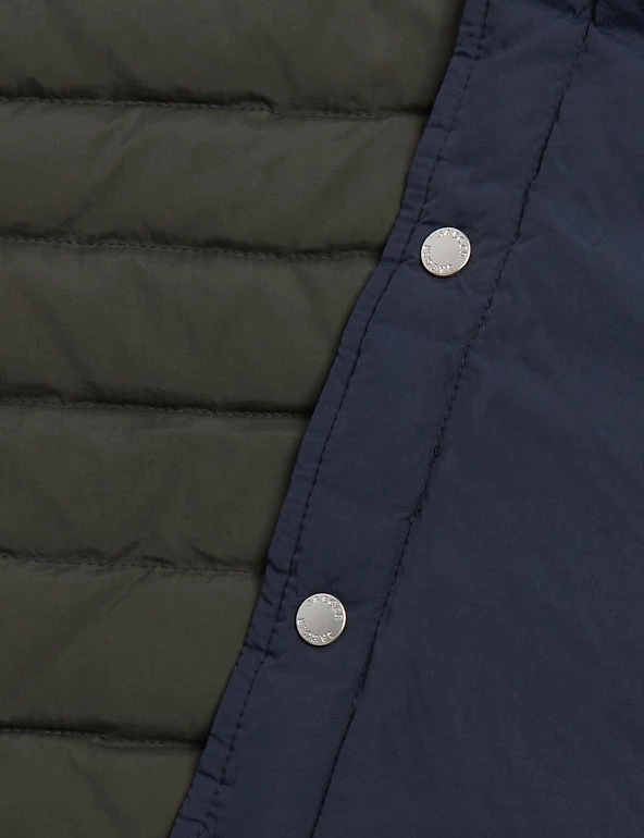 JAEGER Men's Coats & Jackets Recycled Feather And Down Reversible Padded Gilet 10 JAEGER Men's Coats & Jackets Recycled Feather And Down Reversible Padded Gilet - Image 8