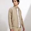 JAEGER Men's Coats & Jackets Linen And Cotton Harrington Jacket -Popular Znas Store SD 10 T62 1410C SS X EC 1
