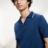 JAEGER Men's Knitted Polo Shirts Pure Cotton Tipped Knitted Polo Shirt 28 JAEGER Men's Knitted Polo Shirts Pure Cotton Tipped Knitted Polo Shirt -Popular Znas Store SD 10 T62 1516C CF X EC 2