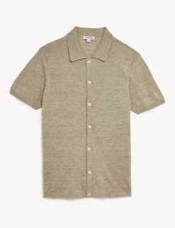 JAEGER Men's Tops Linen Rich Top