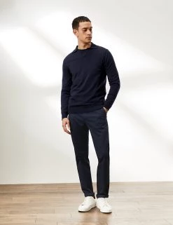 JAEGER Casual Trousers Slim Fit Cotton Stretch Chinos