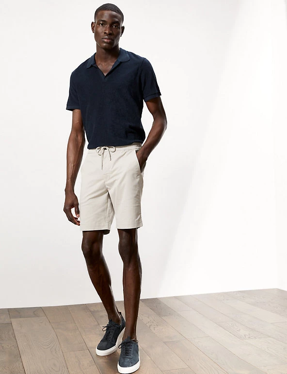 JAEGER Men's Shorts Cotton Stretch Drawstring Shorts 9 JAEGER Men's Shorts Cotton Stretch Drawstring Shorts - Image 7