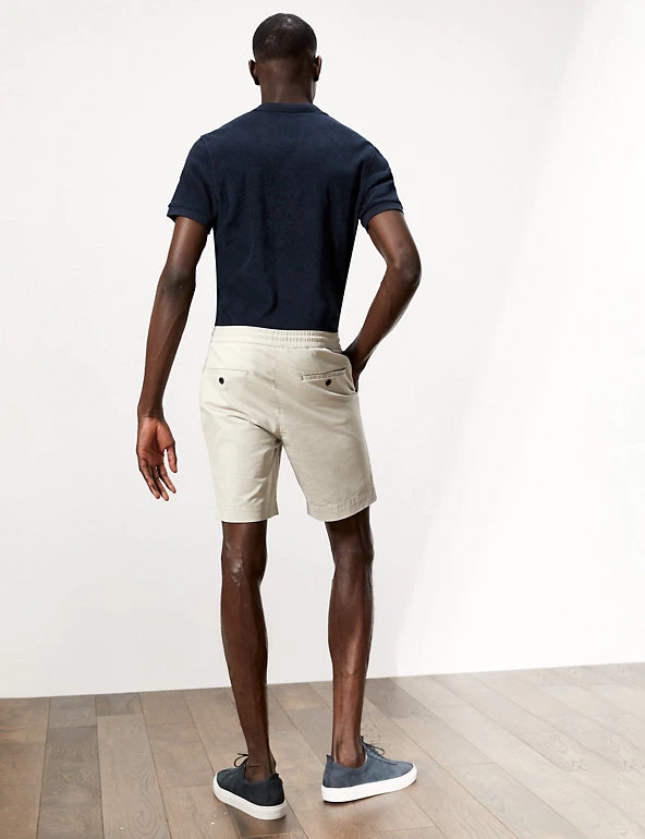 JAEGER Men's Shorts Cotton Stretch Drawstring Shorts 13 JAEGER Men's Shorts Cotton Stretch Drawstring Shorts - Image 11