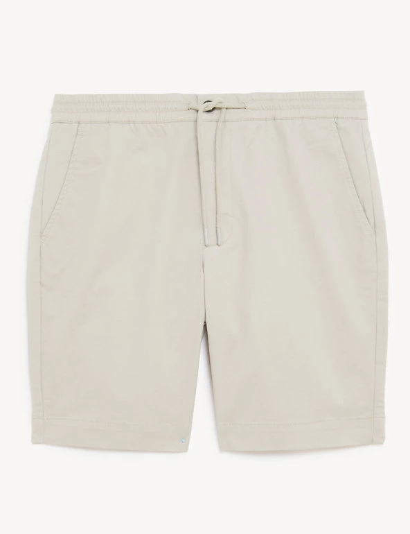 JAEGER Men's Shorts Cotton Stretch Drawstring Shorts 10 JAEGER Men's Shorts Cotton Stretch Drawstring Shorts - Image 8