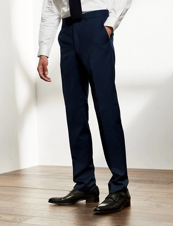 JAEGER Smart Trousers Tailored Fit Pure Wool Twill Trousers 5 JAEGER Smart Trousers Tailored Fit Pure Wool Twill Trousers - Image 3