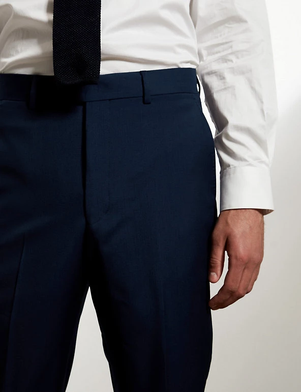 JAEGER Smart Trousers Tailored Fit Pure Wool Twill Trousers 6 JAEGER Smart Trousers Tailored Fit Pure Wool Twill Trousers - Image 4