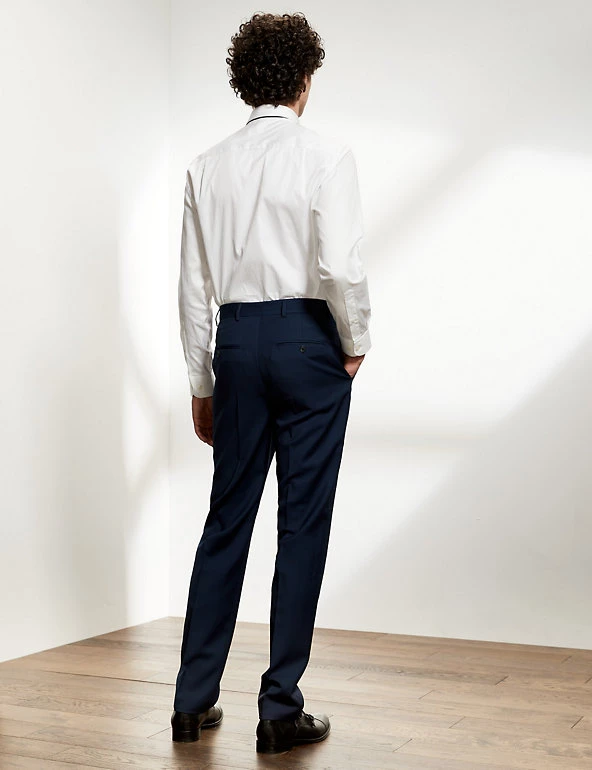 JAEGER Smart Trousers Tailored Fit Pure Wool Twill Trousers 7 JAEGER Smart Trousers Tailored Fit Pure Wool Twill Trousers - Image 5