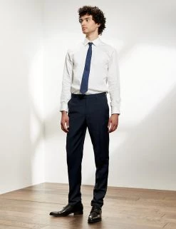 JAEGER Smart Trousers Slim Fit Pure Wool Twill Trousers