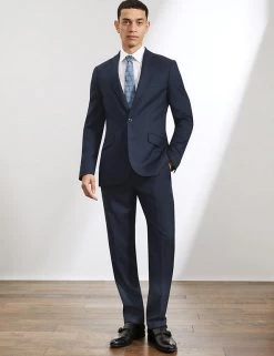 JAEGER Men's Coats & Jackets Tailored Fit Pure Wool Birdseye Jacket