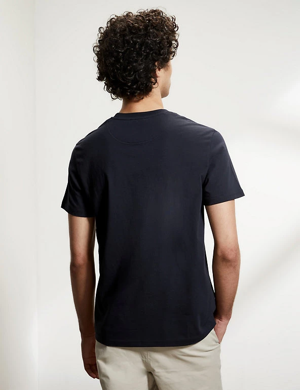 JAEGER Men's T-shirts Pure Cotton Crew Neck T-Shirt 37 JAEGER Men's T-shirts Pure Cotton Crew Neck T-Shirt - Image 35