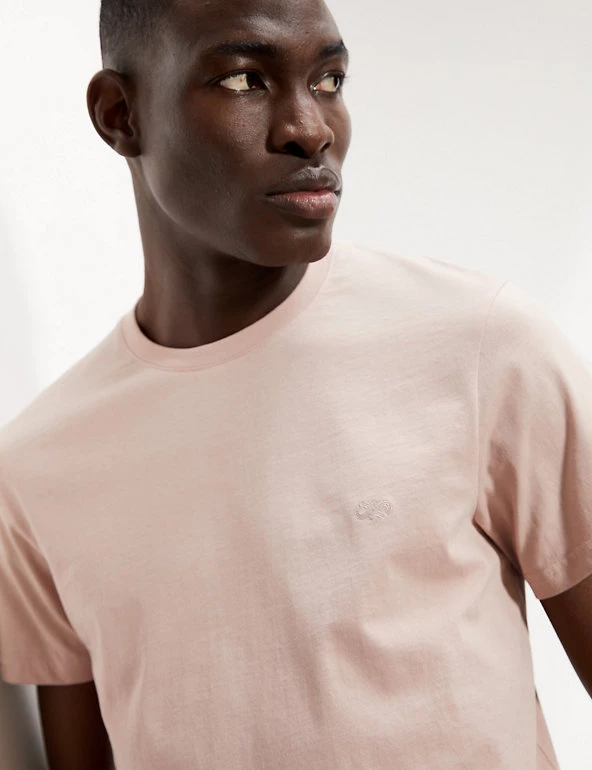 JAEGER Men's T-shirts Pure Cotton Crew Neck T-Shirt 24 JAEGER Men's T-shirts Pure Cotton Crew Neck T-Shirt - Image 22