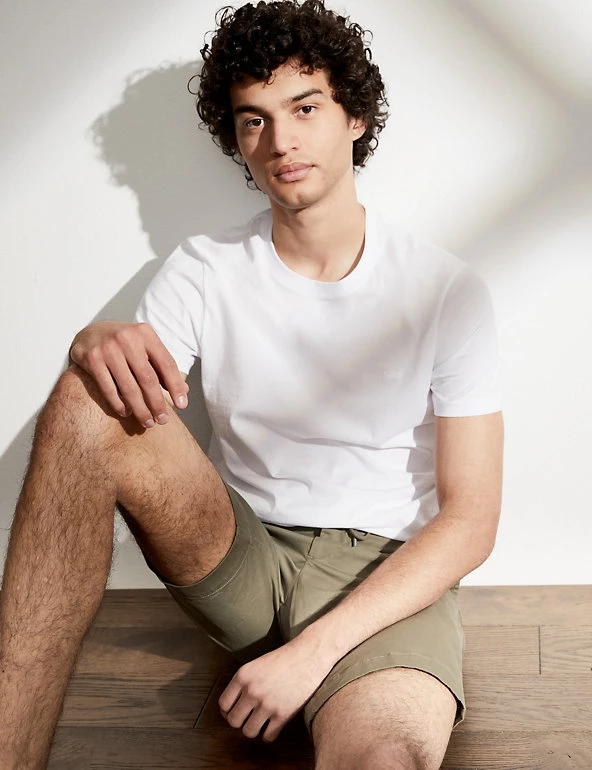 JAEGER Men's T-shirts Pure Cotton Crew Neck T-Shirt 5 JAEGER Men's T-shirts Pure Cotton Crew Neck T-Shirt - Image 3