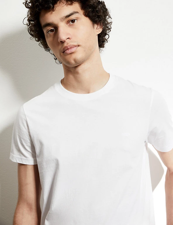 JAEGER Men's T-shirts Pure Cotton Crew Neck T-Shirt 6 JAEGER Men's T-shirts Pure Cotton Crew Neck T-Shirt - Image 4