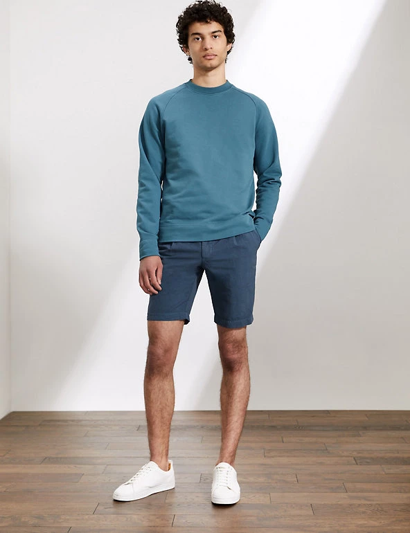 JAEGER Men's Jumpers Pure Cotton Jersey Loopback Sweater 3 JAEGER Men's Jumpers Pure Cotton Jersey Loopback Sweater