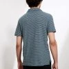 JAEGER Men's Polo Shirts Cotton Rich Striped Polo Shirt With Linen -Popular Znas Store SD 10 T62 3832C FM X EC 3